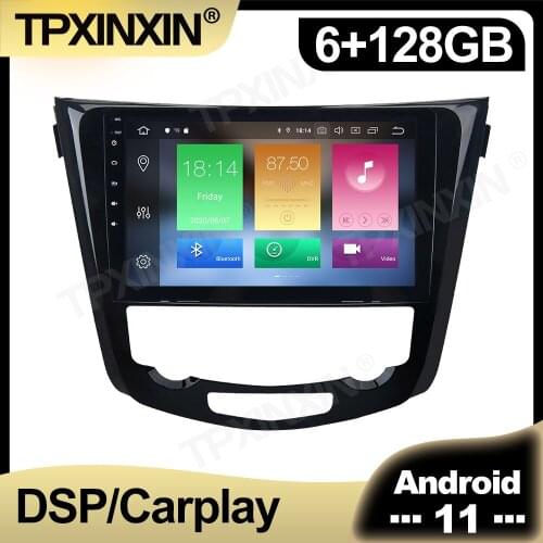 128GB Android 11.0 For Nissan QASHQAI X-trail 2014 - 2019 Car Radio Multimedia AutoRadio DVD Player Navigation Stereo GPS 2 din
