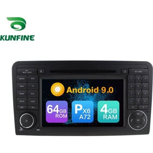 Android 9.0 Core PX6 A72 Ram 4G Rom 64G Car DVD GPS Multimedia Player Car Stereo For Benz ML-W164 2005-2012 Radio Headunit