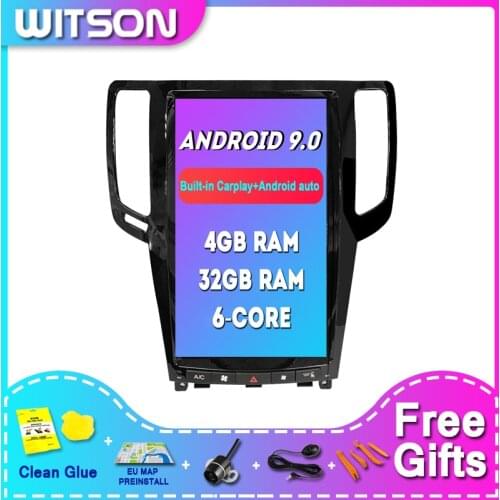 WITSON Android 9.0 Tesla Car Audio Bluetooth For INFINITI G25/G35/G37 2007-2013 4G RAM 32ROM multimedia player car