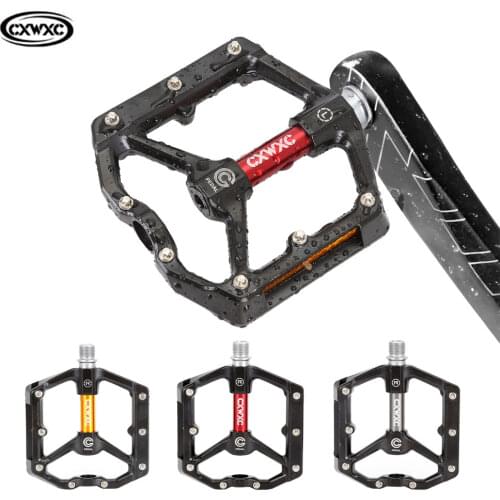 CXWXC Ultralight Aluminum Alloy Frame Chromium Molybdenum Steel Shaft Anti Slip Nails Bike Bicycle Pedal For MTB Mountain