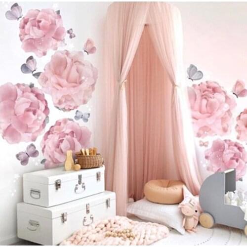 Kids Bedroom Thick Canopy Crown Canopy For Kids Room Decor Canopy Netting Thick For Baby Boy Girl Nursery Bedroom Room