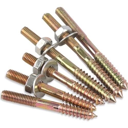 Double-headed Screw Bolt Nut Set Household Furniture Connector Self-tapping Screw M8 Hand Tool