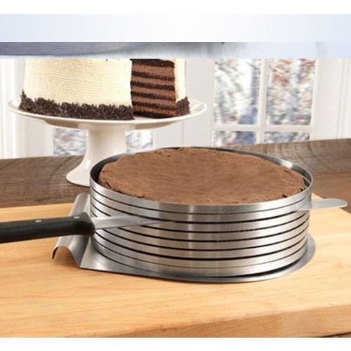 Baking Tools Mousse Mold Cake Separator Retractable Stainless Steel Cake Slice Quantizer