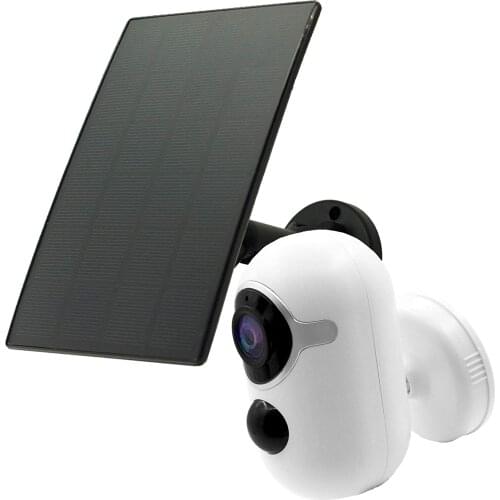 Wifi Low-power Battery Camera with Solar Panel Indoor Outdoor Waterproof Security Rechargeable Battery Powered IP CCTV Camera