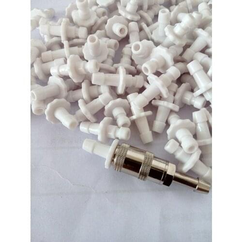 Kmtkeramed (Quick Disconnect Locking type) Female Submin to 1/8 in. ID Barbed, Plastic, Packaging: 1set(10pcs)pk