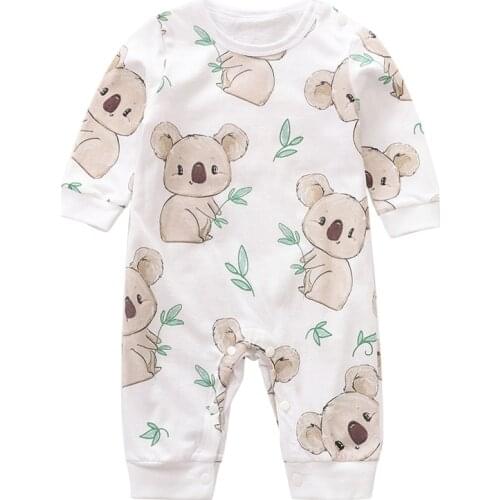 Koala Baby Clothes Newborn 100% Cotton Romper Infant Cute Printing Clothing Long Sleeve Kids Jumpsuit New Born Boy Girl Pajama