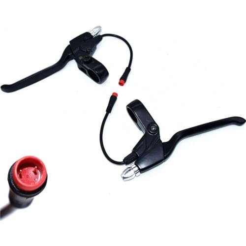 Electric Scooter Brake Level Handle Bar Replacement set All-aluminum Brakes wire waterproof insert For KUGOO G-Booster Scooter