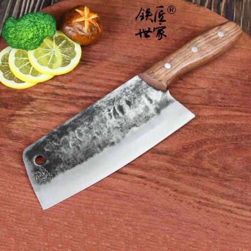 Handmade forged chef knife Stainless steel slicing knife Chinese kitchen knives vegetable fish meat knife cuchillos de cocina