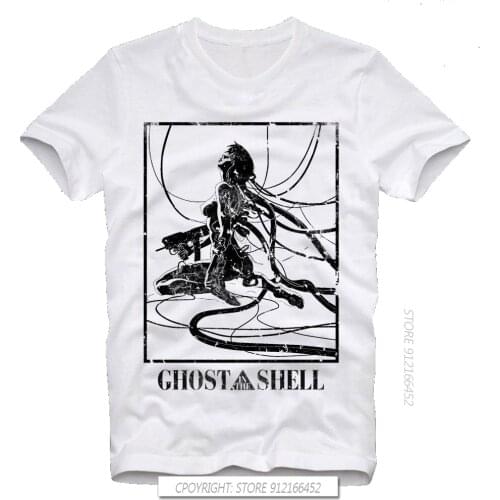 Summer T Shirt New Ghost In The Shell Manga Anime Japan Japanese Retro Vintage Akira Custom Printing T Shirts
