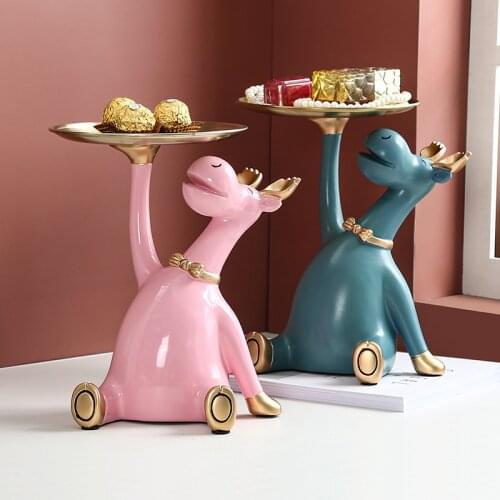 Elk candy dessert tray creative living room home shoe cabinet key storage tray wine cabinet decoration light luxury ornaments
