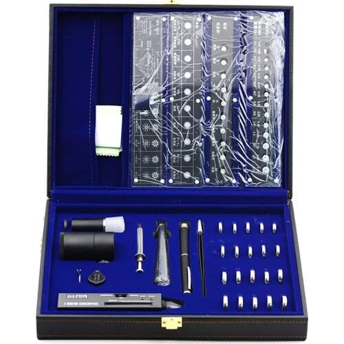 Diamond Professional Identification Toolkit Jewelry Store Diamond Sales Inspection Toolbox 4C Grading Colorimetric Card Set