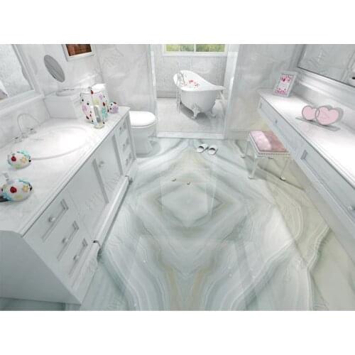 The New vinyl flooring marble 3d wallpaper living room bedroom 3d floor painting self adhesive photo wall murals