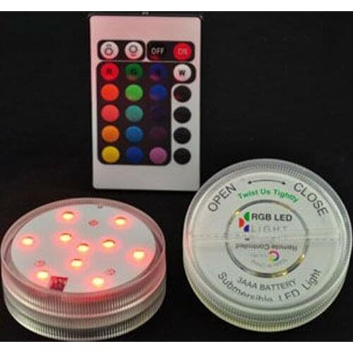 New Year Gifts Free Shipping 12pieces Submersible Led Vase Tea Light Floralytes for Wedding party Decoration