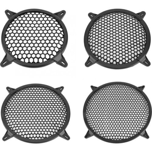 6inch/8inch/10inch/12 Car Audio Plastic Mesh Cover Woofer Speaker Modification Protect Guard Cover Plastic Black Car Accessories