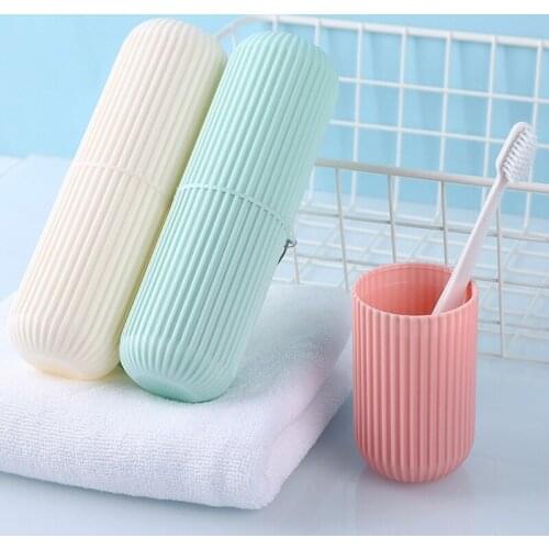 Portable Travel Toothbrush Toothpaste Holder Storage Case Box Organizer Household Storage Cup Outdoor Holder Bathroom Accessorie