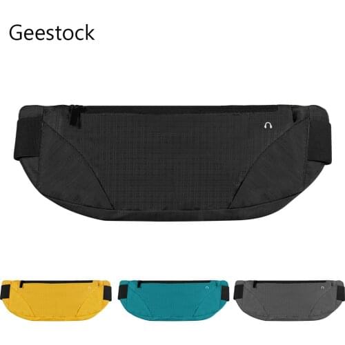 Geestock Waist Bag Running Fanny Pack Sports Belt Bag Portable Phone Pounch Gym Waist Bag Water-resistant Wallet Elastic belt