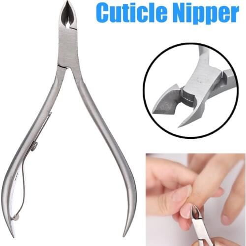 Professional Nail Cuticle Nipper Double Spring Stainless Steel Nail Tool for For Cutting Ingrow/Thick/Hard Toe Nails