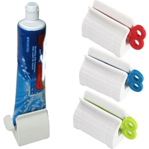 Rolling Tube Toothpaste Squeezer Dispenser Toothpaste Seat Holder Stand Roller