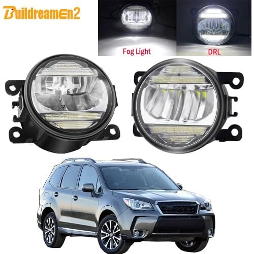 2in1 Car Front Bumper LED Fog Light Assembly DRL Daytime Running Lamp 30W 12V For Subaru Forester 2013 2014 2015 2016 2017 2018