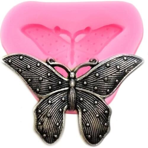 Butterfly Silicone Mold Cupcake Topper Fondant Cake Decorating Tools Party Candy Resin Clay Molds Chocolate Gumpaste Mould