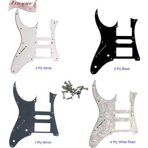 Pleroo Guitar Parts For Left Handed 10 Mountong Screws MIJ Ibanez RG 350 DXZ Guitar Pickguard HSH Humbucker Pickup Scratch Plate