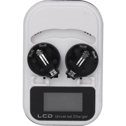 3.6V 2-Slot Button Battery Charger Two Slots Recharging For LIR2016/LIR2025/LIR2032/ML2016/ML2025/ML2032 Indicator Intelligent