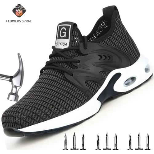 Work Safety Shoes Ultra-Lightweight Soft-Soled Sports Shoes For Men And Women Wear-Resistant Anti-Smashing Steel-Toe Work Boots
