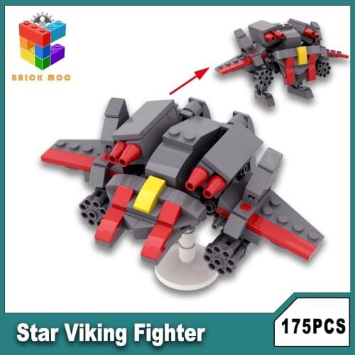 Star Empire Space Viking Fighter Tank Mecha Model Technical Building Blocks Soldiers Figures Bricks Toys For Boys