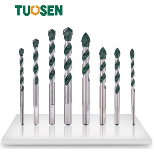 10/5pcs Overlord Drill Marble Triangle Tile Drill Hard Alloy 6-12mm Wall Tile Concrete Drilling Bit Hand ElectricTwist Drill