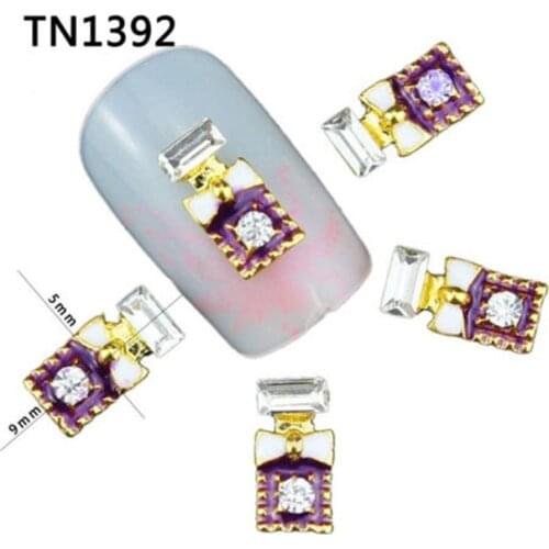 10 Pcs 3D Fashion Nail Art Jewelry Rhinestones Glitter Tips DIY Decor Tools