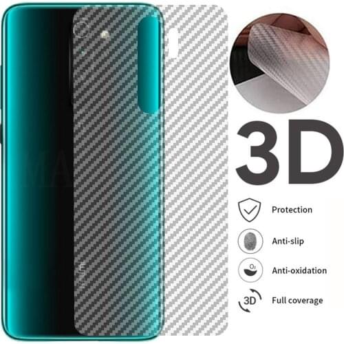 10Pcs/lot Carbon Fiber for Redmi Note 9S 8 Pro Back Screen Protector Sticker Protective Film For Xiaomi Mi Note 10 Lite Poco X3