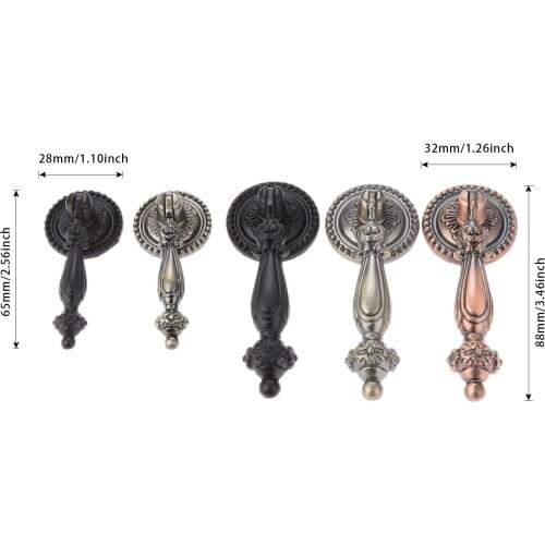 2Pcs Vintage Pull Handle Wardrobe Door Pulls Drawer Dresser Handles Kitchen Cupboard Handle Cabinet Knobs and Handles