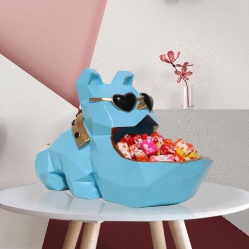 3D Sculpture Dog Statue Table Decoration Accessories Storage Box Modern Statue Decoration Home Room Decoration Art