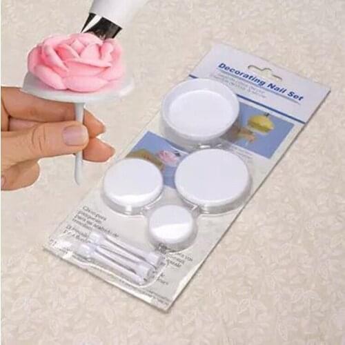 4Pcs Piping Tray Decorating Nails Sugar Cake Shaping Tool Sculpture Of Cake Mould Cake Decoration DIY Baking Tool Essential A312