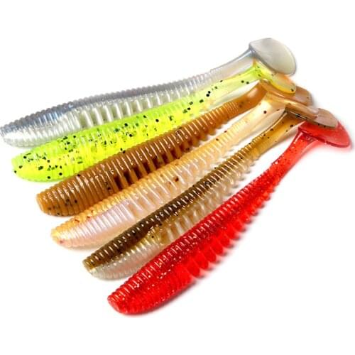 5pcs/lot Fishing Lure Shad Worm 10cm 5g Swimbaits Silicone Soft Bait Carp Artificial Soft Lure