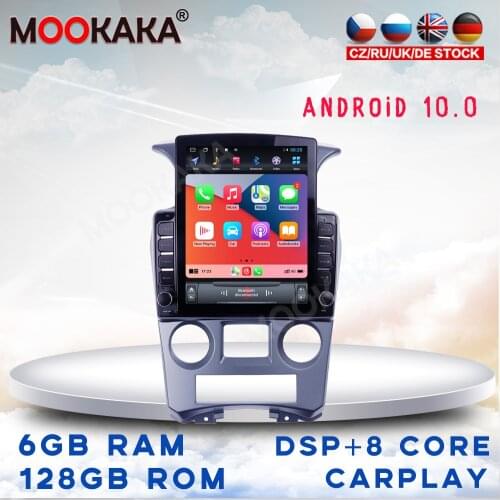 For KIA Caren 2007-2011 Car Multimedia Stereo Tesla Screen Android 10 Player Carplay GPS Navigation Head Unit DVD