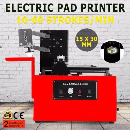 Electric Pad Printer Printing Machine Pad Printing T-shirt Ball Pen Light