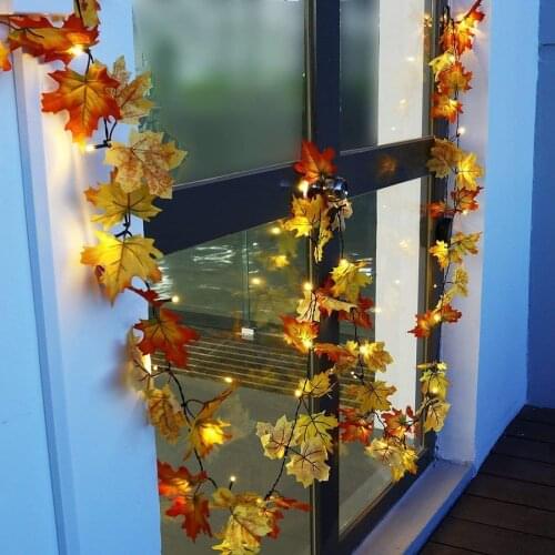 1M 2M 3M 4M Maple Leaf LED Fairy Garland String Light Battery Operated Christmas Holiday Wedding Party Home Decoration lights