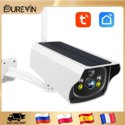 1080P Wireless Solar WiFi Camera Outdoor Charging Battery Security IP Camera PIR Human Motion Detection Bullet CCTV Surveillance