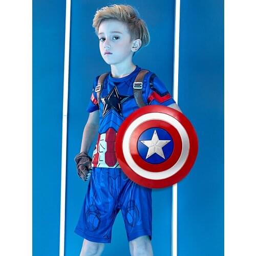 2020 Marvel Boys Summer Clothes Sets Fashion Printing Tshirts Shorts 2 Pcs Clothes Casual Summer Short Sleeved Costume