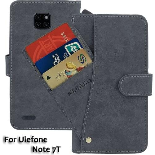 Leather Wallet Ulefone Note 7T Case 6.1" Flip Fashion Luxury Front Card Slots Cases Cover Business Magnetic Phone Bags