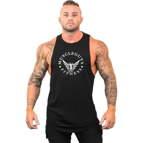 Gym Tank Tops Brand Casual Cotton Men Sleeveless Fashion Bodybuilding Clothing Undershirt Fitness Stringer Muscle Workout Vest