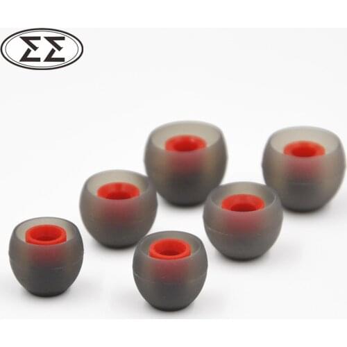 New Arrived 3 Pairs(6pcs) L M S In Ear Tips Earbuds Headphone Silicone Eartips/Ear Sleeve/Ear Tips/Earbuds For KZ Earphone