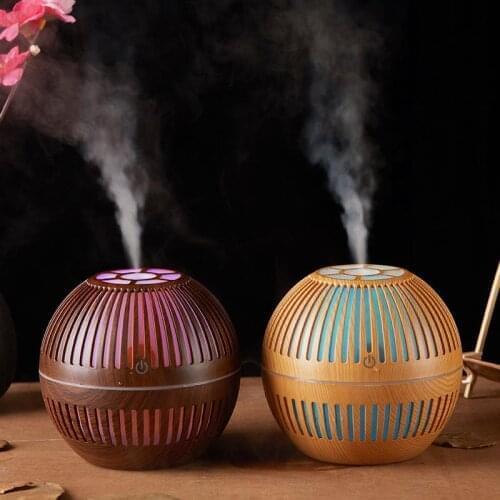 NEW USB Air Humidifier Wood Grain Humidifier Portable Car Aroma Diffuser Household Essential Oil Perfume Air Purifier Diffuser