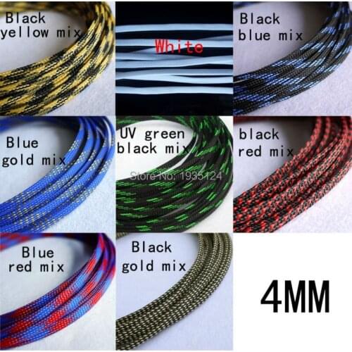 Good Quality 4mm Sheathing Auto Wire Harnessing Braided Cable Sleeving
