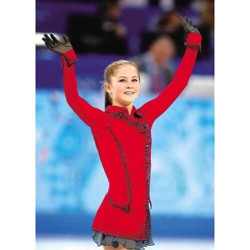 2016 Custom Ice Skating Dresses For Girls New Brand Vogue Figure Skating Competition Dress For Women DR3033