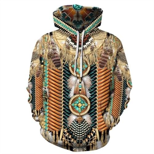 QNPQYX Indian Native Harajuku Men hoodies Casual Colorful Tracksuit New Fashion 3D full Print Hoodie/Sweatshirts/Jacket Women