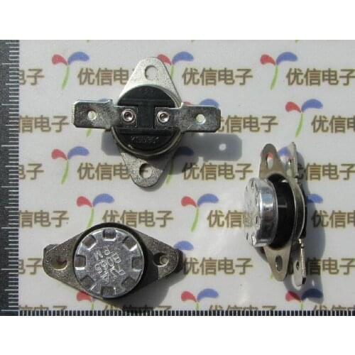 Free shipping 20pcs/lot KSD temperature controller / thermal protector 35C 250V/10A normal close