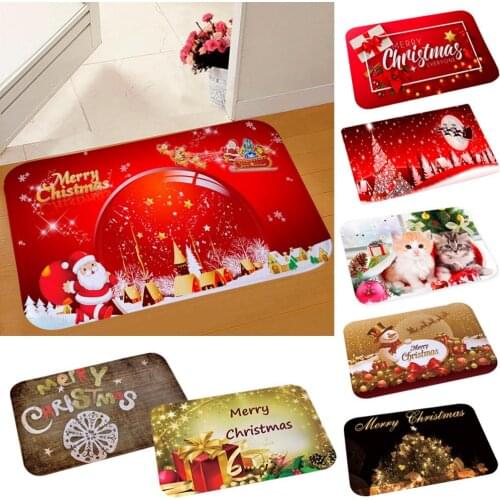 Christmas Flannel Carpet Merry Christmas Ornament 2020 Happy New Year 2021 Christmas Decorations For Home Xmas Gifts