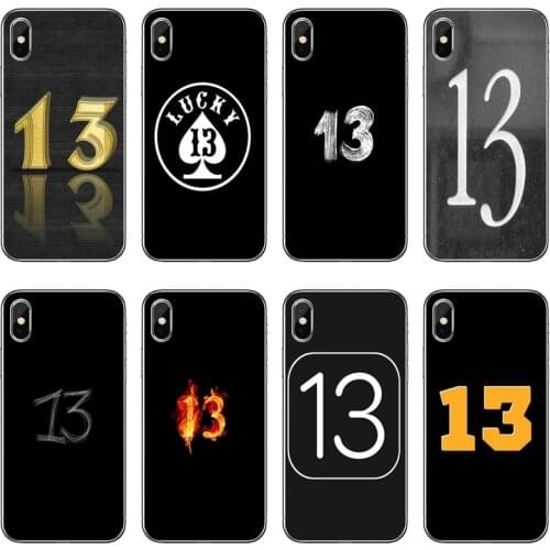 Lucky number 13 Accessories Phone Case For Huawei Honor 20 10i 9X 10 Lite 8S 8C 8X 7C 7X 7A 6C Pro 6 6A 6X 5C V10